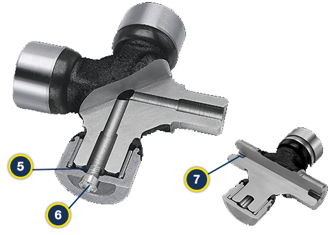 Détails produit des joints universels MOOG Super Strength