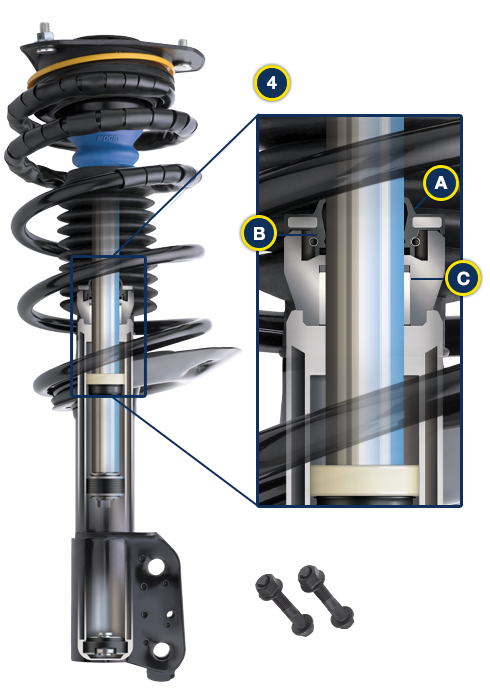 Détails produit des ensembles de jambe de force complets MOOG