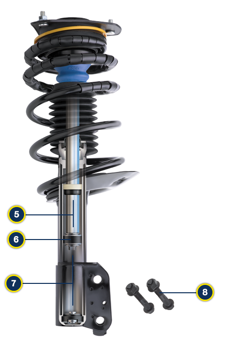 Détails produit des ensembles de jambe de force complets MOOG